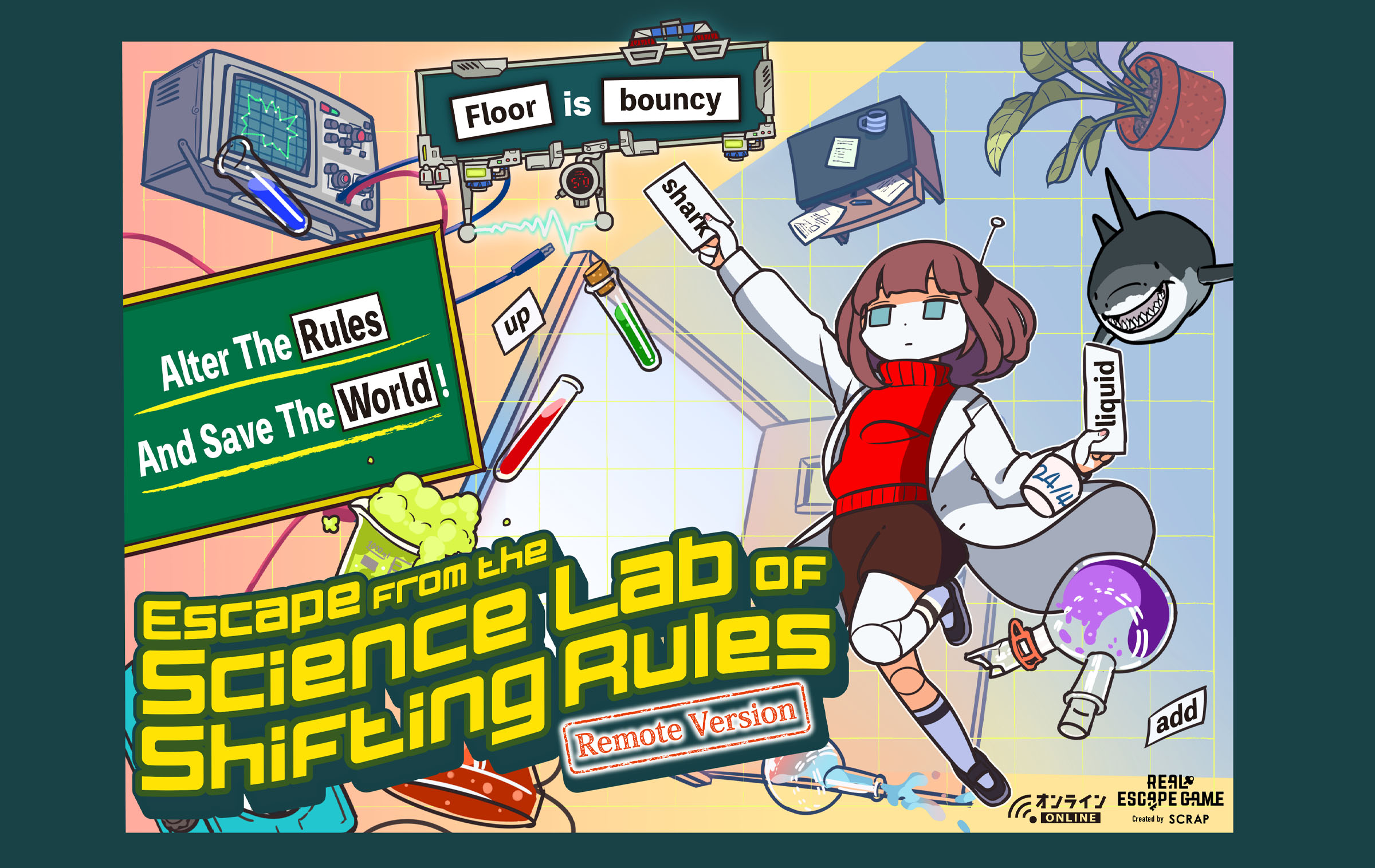 Escape from the Science Lab of shifting rules