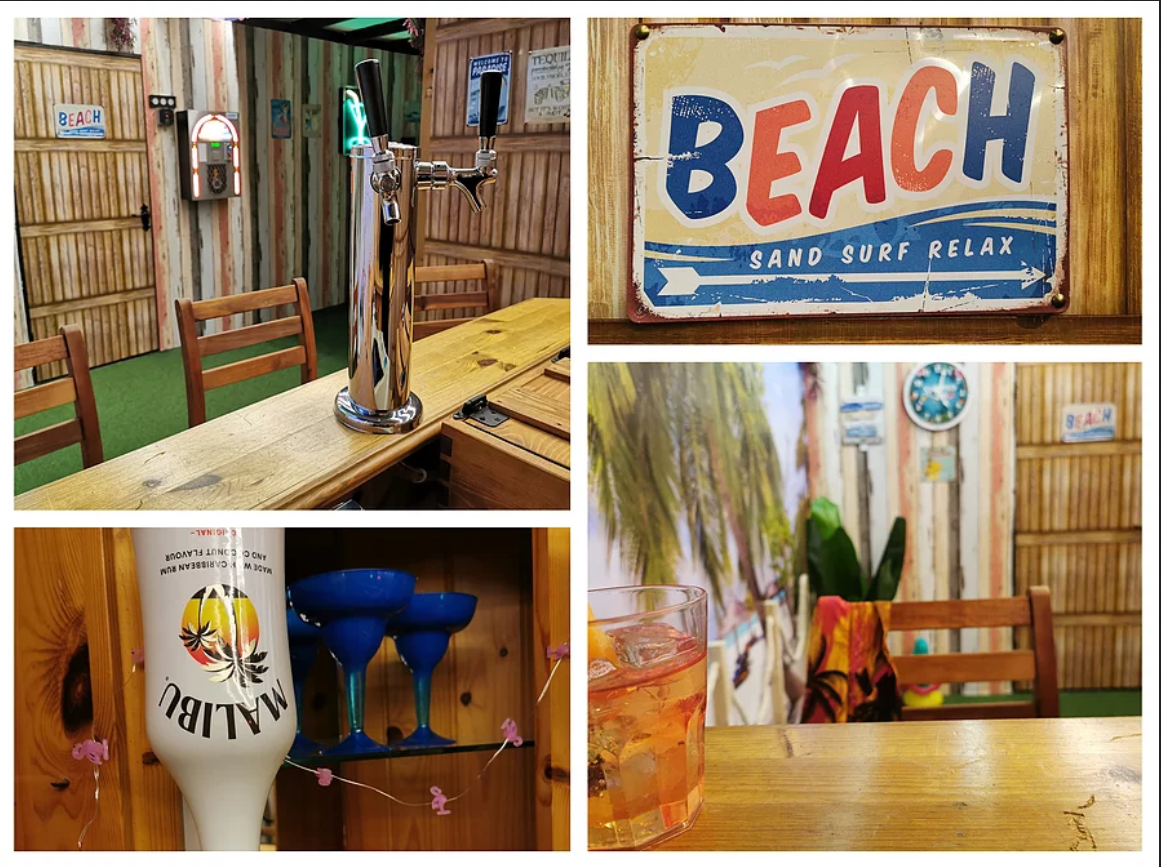 The beach bar